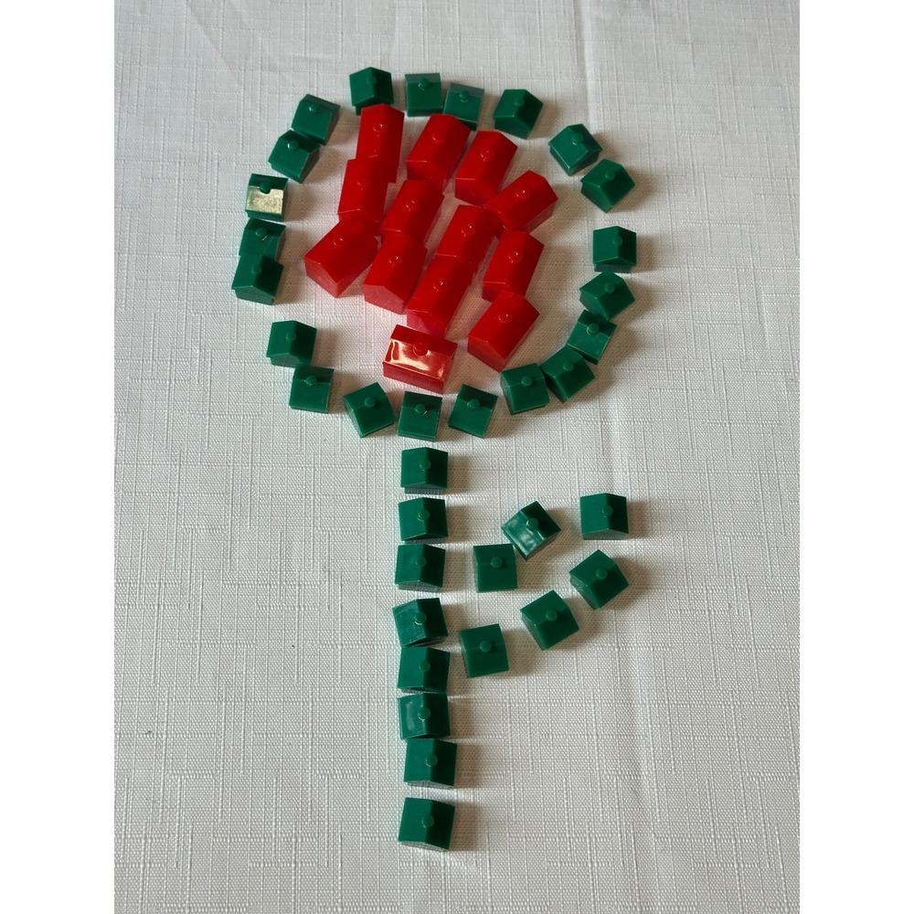 Monopoly‎ Game Replacement Pieces - 35 Green Houses & 13 Red Hotels